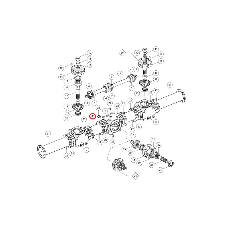 Spacer  , SRT8/1800 - 540/350 - 10°
