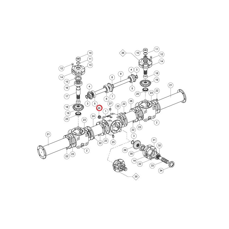 Korek poziomu olejuØ1", SRT8/1800 - 540/350 - 10°