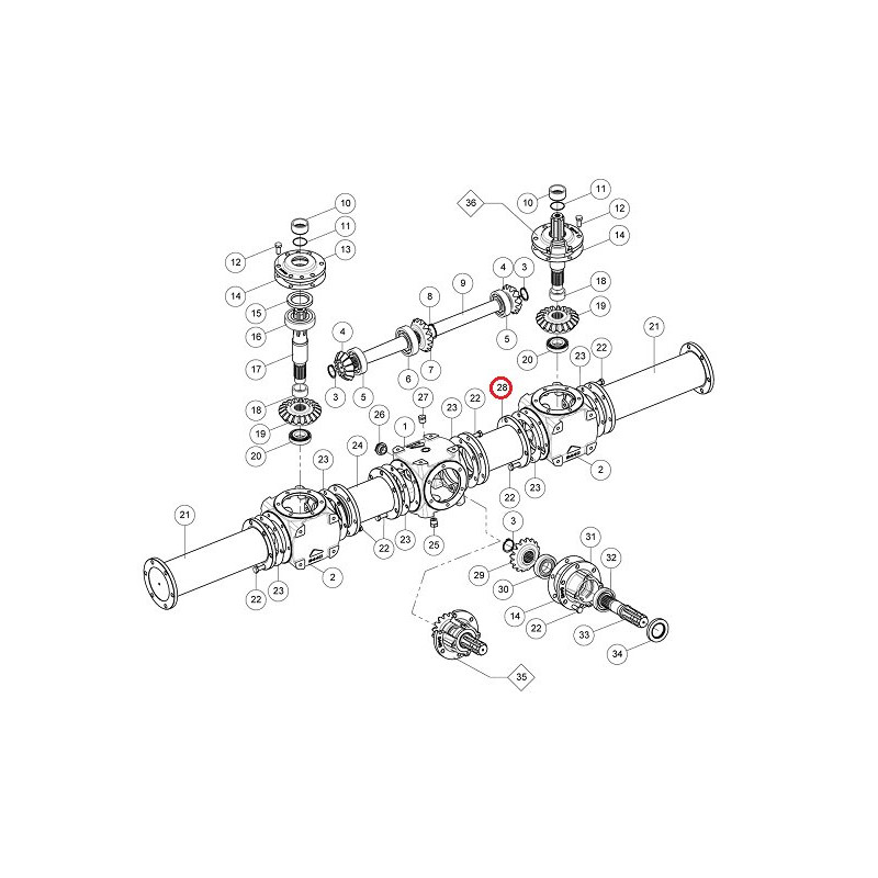 Spacer  , SRT8/1800 - 540/350 - 10°