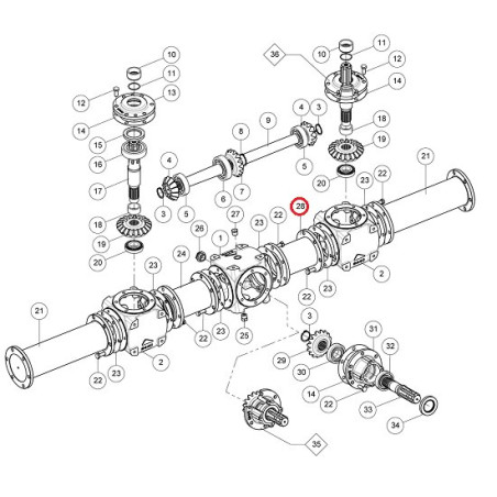 Spacer  , SRT8/1800 - 540/350 - 10°