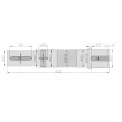 2219480040 Wał przekładni, L-230 mm System.Object[] 5700037384481