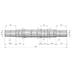 Wałek hart. szlif. R-S 2219/48-001/0