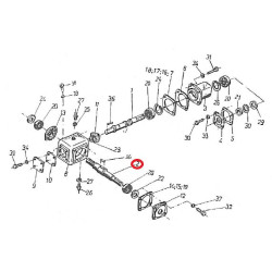 Wałek hartowany 332mm, 221948008 2219480020
