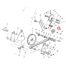 Koło napinacza łańcucha 3/4", Z-13