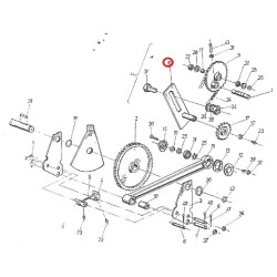 2213011270 Dźwignia napinacza łańcucha, na koło Z-13, pasuje do rozrzutnika obornika System.Object[] 5700037384214