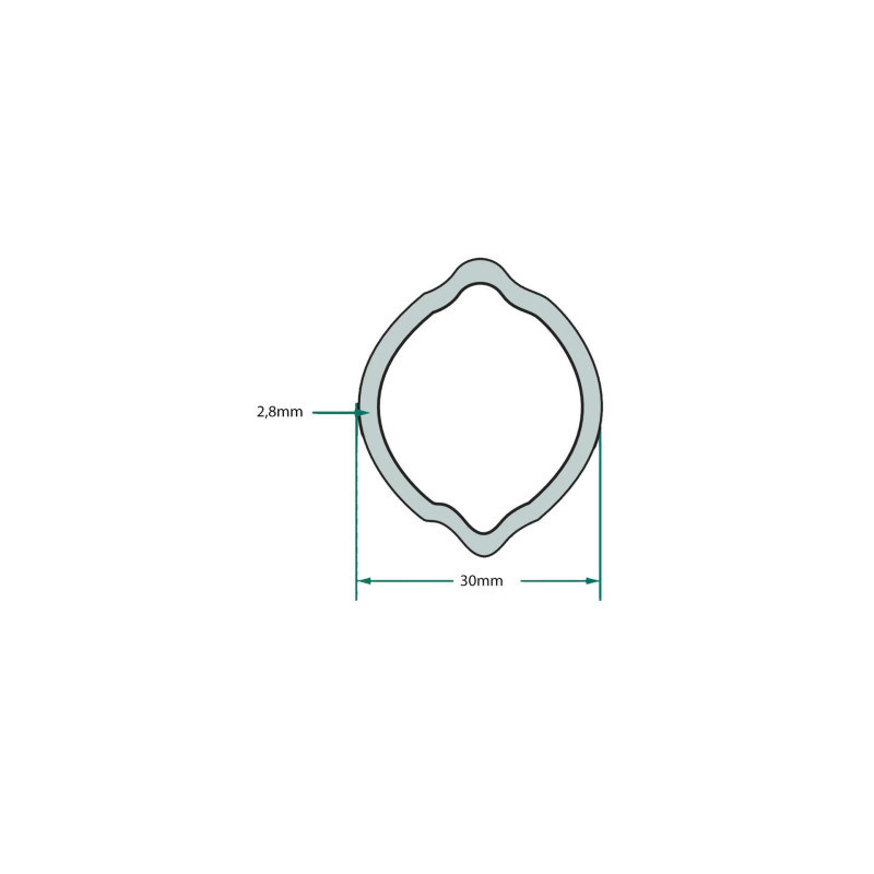 Rura zewn.kr.130Nm C-100220 Ś-24/30, Ł-33/39 D-46