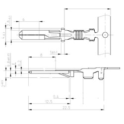 Konektor męski 928931-2 AMP/TYCO 8719607003865