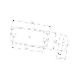 Lampa boczne pomarańczowa LED Hella 2PS357008001 Hella ValueFit 4082300553086