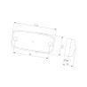 Lampa boczne pomarańczowa LED Hella 2PS357008001 Hella ValueFit 4082300553086