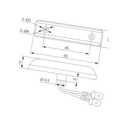 Lampa boczne pomarańczowa LED Hella 2PS357010001 Hella ValueFit 4082300553185