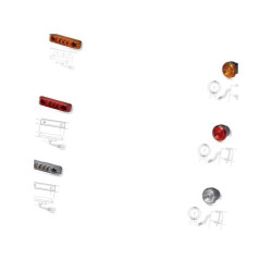 Lampa boczne pomarańczowa LED Hella 2PS357010101 Hella ValueFit 4082300553192