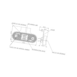 Lampa obrysowa LED, 229z, W-47, 12 V - 24 V, boczna