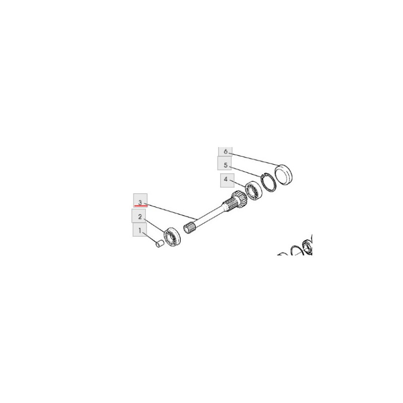 Carraro 123218 Wałek
