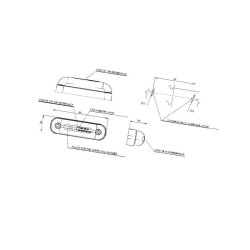 Lampa boczne pomarańczowa LED, 281, 12V-24V, Waś 1400690820