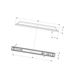 Lampa obrysowa boczna LED, pomarańczowa
