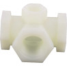 Trójnik 1/2" żeński z 1/4"