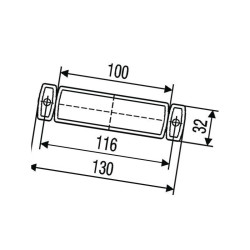 Światło gabarytowe 24 V,czerw. 2TM008645951 Hella 4082300288278