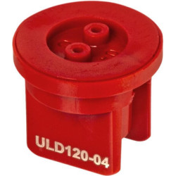 Rozpylacz płaskostrumieniowy ULD 120° 04 czerwony z tworzywa sztucznego Hypro