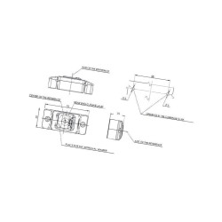 Lampa obrysowa LED, 280, W-60, 1400690850 Waś 5907465127165