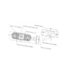 Lampa obrysowa LED, 230, tylna 14006905330 Waś 5700037456324