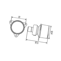 Światło tylne 2XA008221021 Hella 4082300148558