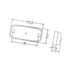 Światło tylne Hella 2TM345600311