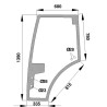 H816810030330 Szyba Fendt drzwi Kramp 3660980032551