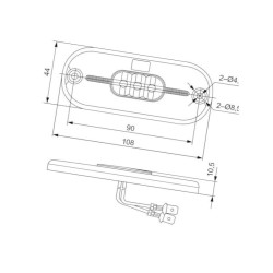 Tylny reflektor pozycyjny LED 2TM357009111 Hella ValueFit 4082300553154