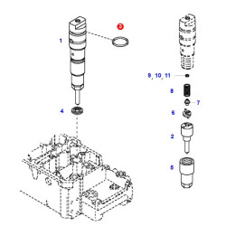 Oring korpusu wtryskiwacza Fendt F716200710050