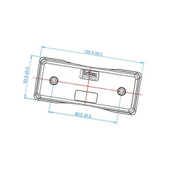 Lampa tylna LED czerwona,prawa L4602LDV Britax L4602LDV