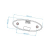 Lampa tylna LED czerwona, owal L4702LDV Britax L4702LDV