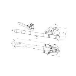 Płyta nośna zaczepu, K80 757 m 009603130A11 Scharmüller 8716106711499