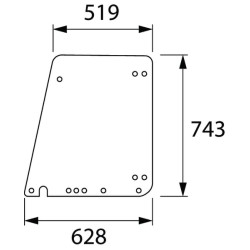 297810030032 Szyba Fendt drzwi Unbranded 8719607183420