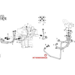 Przewód hydrauliczny Fendt H718890580020