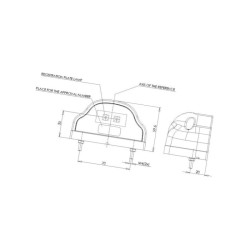 Lampa oświetlenia tablicy rejestracyjnej, 408 12 V - 24 V LED