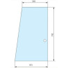 Szyba Fendt boczna górna prawa zam. Granit bezbarwna