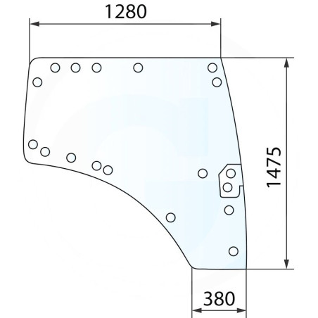737812030030 Szyba Fendt drzwi