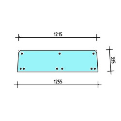 7700017669 Szyba Renault tylna dolna Kramp 3660980019361