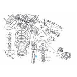 Wał B50x45 65x429 5550592 Lemken 5550592