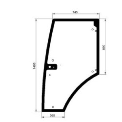 7700073324 Szyba Renault drzwi Claas 3027-7700073324