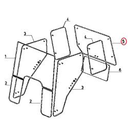 6005023210 Szyba Renault tylna górna Unbranded 3660980068789