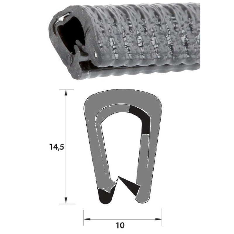Osłona krawędzi H14,5x10mm