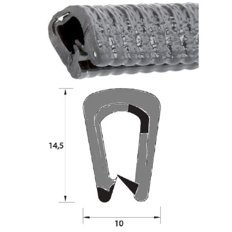 Osłona krawędzi H14,5x10mm