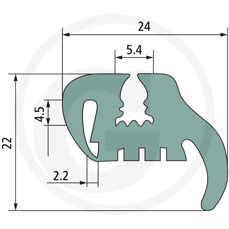 Uszczelka 5,4x24 -1m4059139279531
