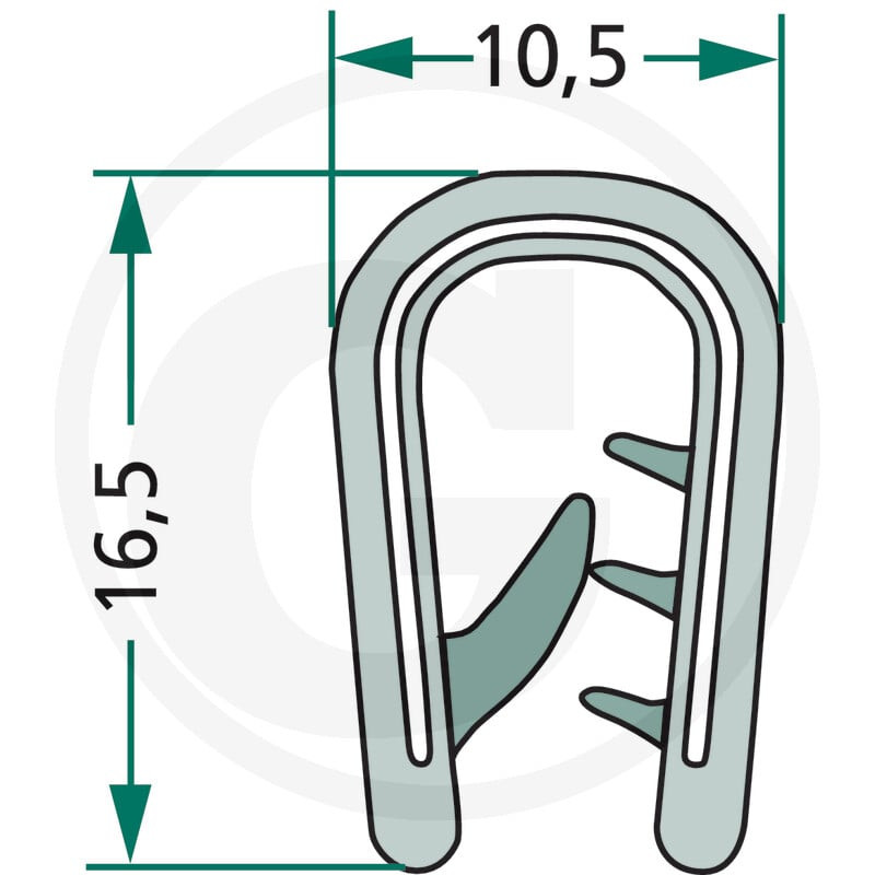 Nakładka krawędziwa 10,5x16,5, 5m4059139280230
