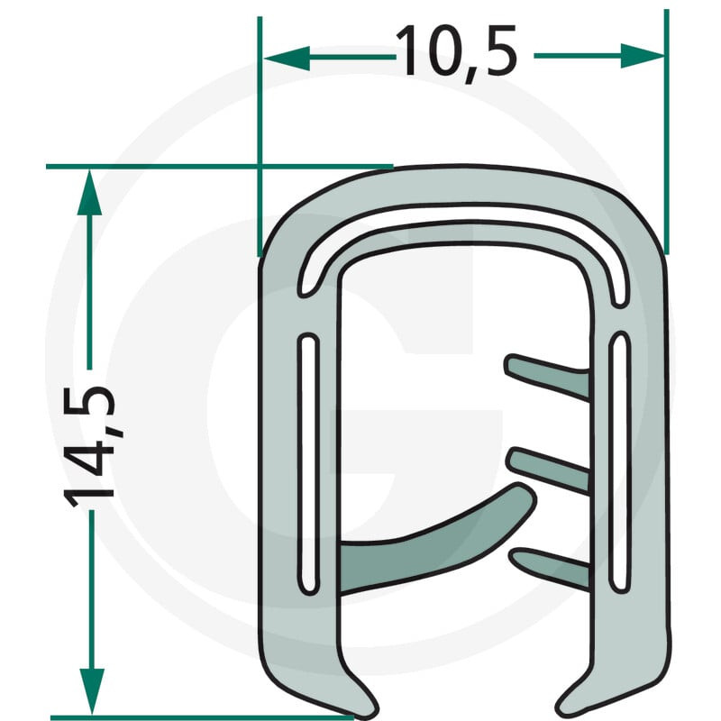 Nakładka krawędziwa 10,5x14,5, 5m4059139280223