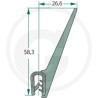 Nakładka krawędziwa 2,4mm z płetwą 26,6 -5m4059139280285