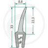 Nakładka krawędziwa 1-2,5 z płetwą 22,3 -1m4059139279814