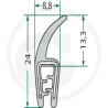 Nakładka krawędziwa 1-2.5mm z płetwą 13,3 -1m4059139279791
