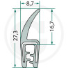 Nakładka krawędziwa 1-3mm z płetwą 16,7 - 25m4059139280612
